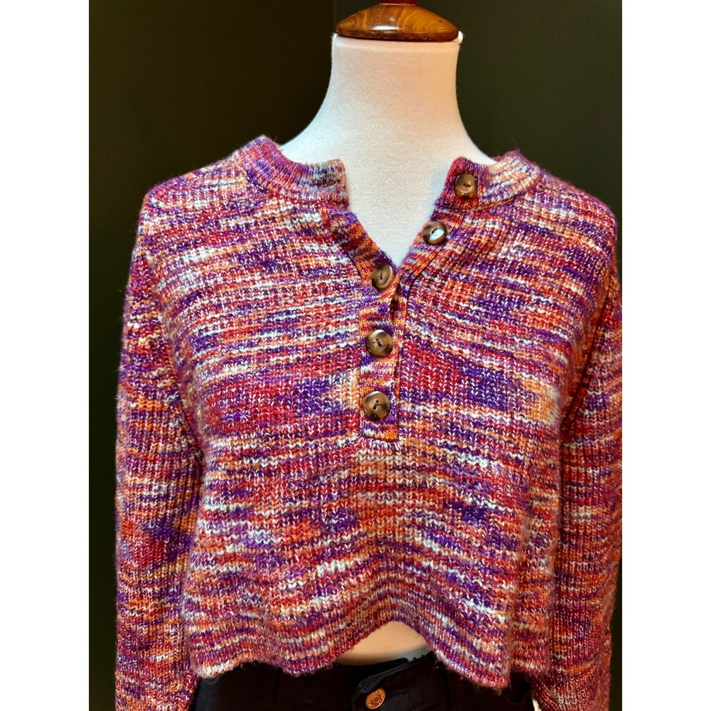 BDG Urban Outfitters Multicolor Knit Cropped Sweater Women's Size XS